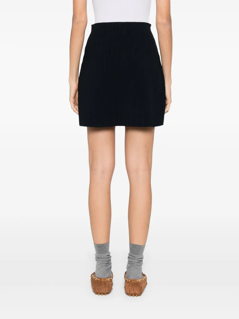 SANDRO High waist rok Blauw