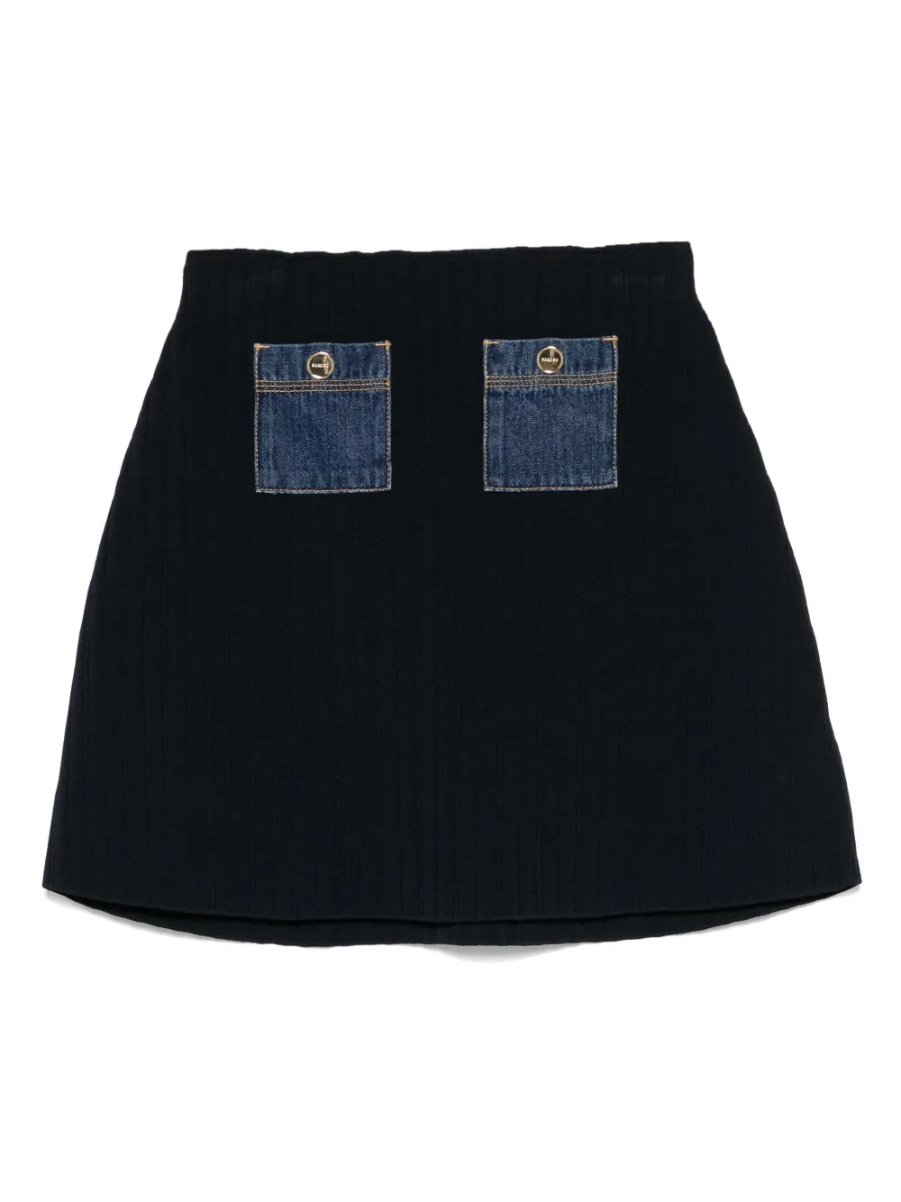 SANDRO High waist rok Blauw