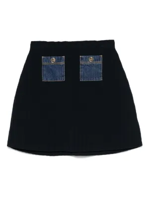 sandro スカート　サンドロ　ミニスカート　レア即完売　日本未入荷　入手困難 セール】デニムラップミニスカート（デニムスカート）｜BAYFLOW
