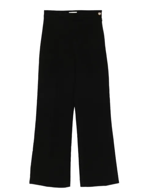SANDRO button-detail high-waist trousers