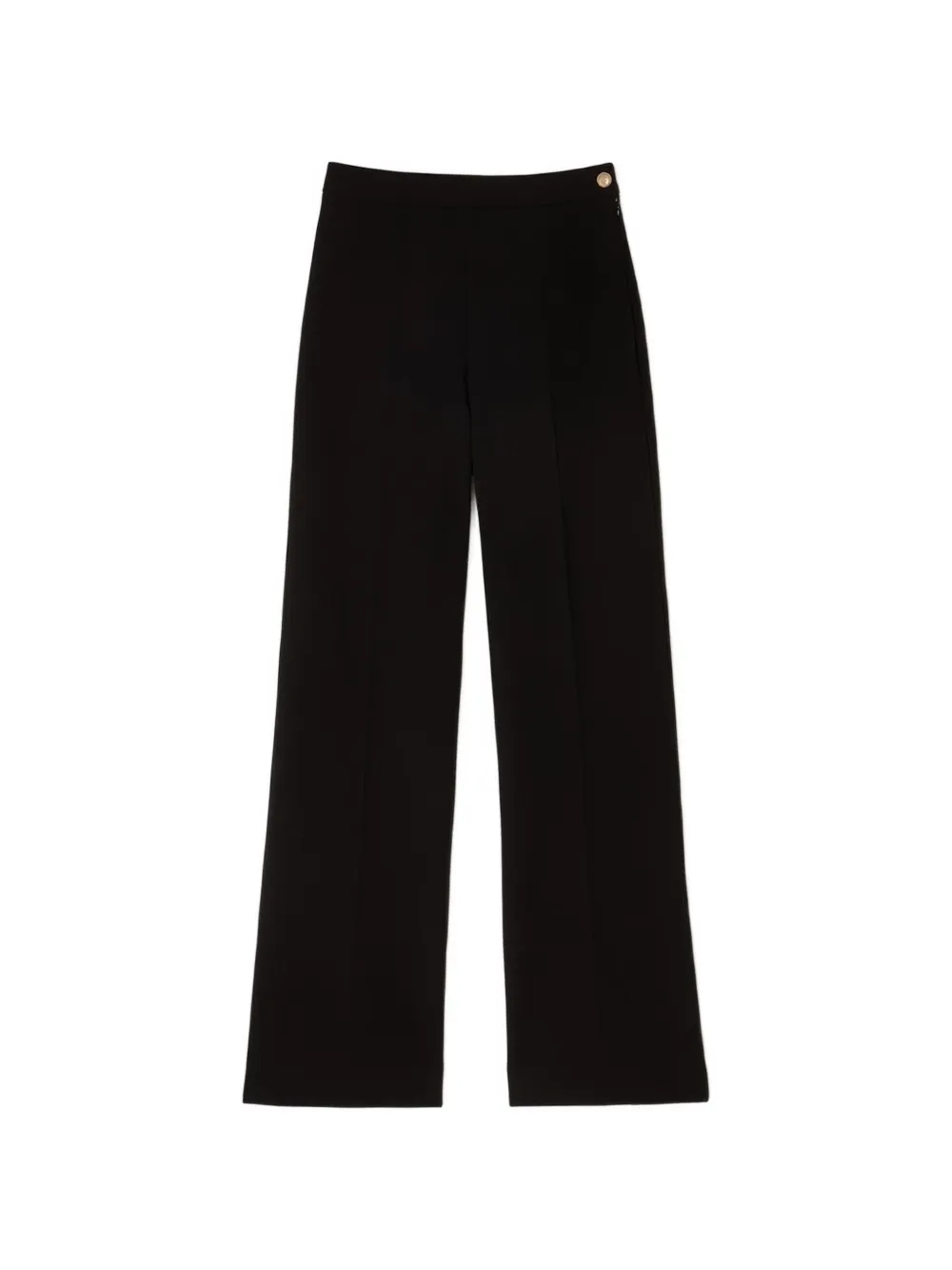 SANDRO button-detail high-waist trousers - Nero