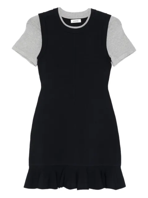 SANDRO vestido corto a capas