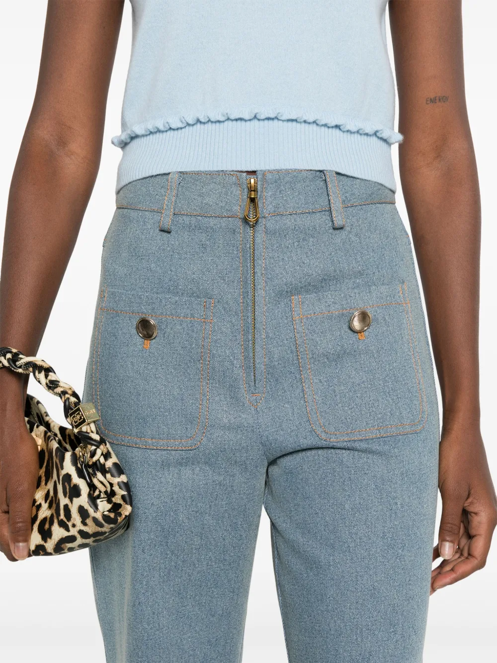 SANDRO Straight jeans Blauw