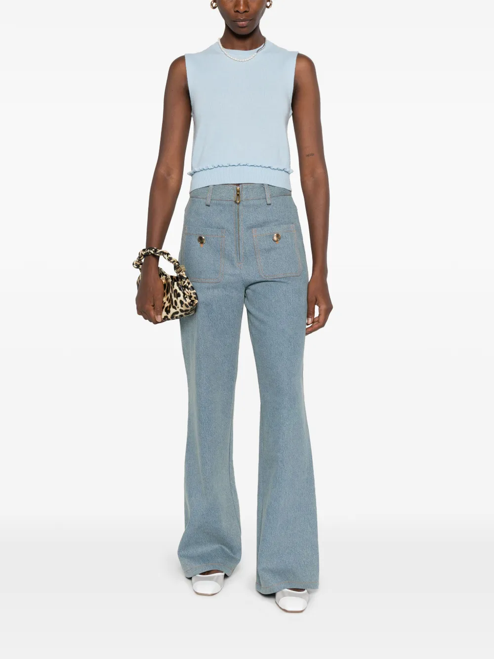 SANDRO Straight jeans - Blauw