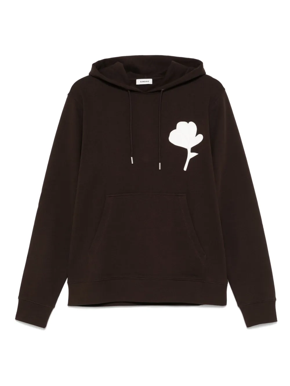 ribbed-trim hoodie