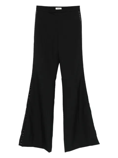 SANDRO side-stripe flared trousers
