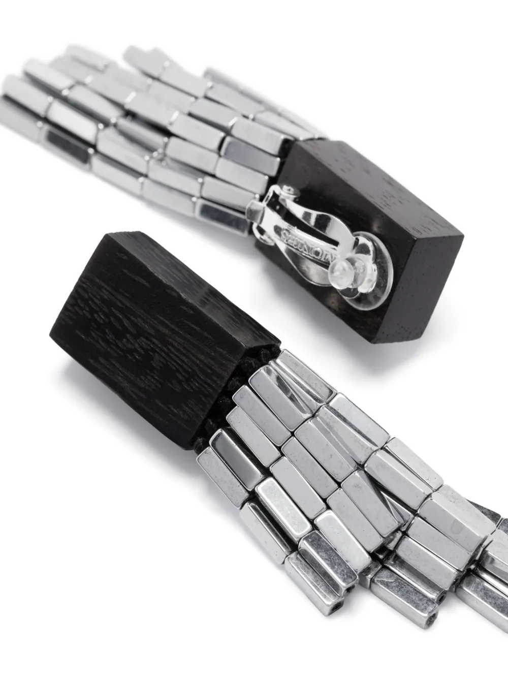 Monies drop earrings - Zilver