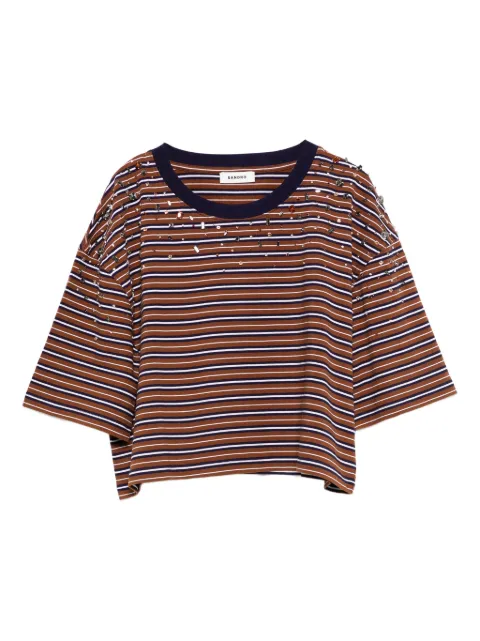 SANDRO t-shirt à rayures