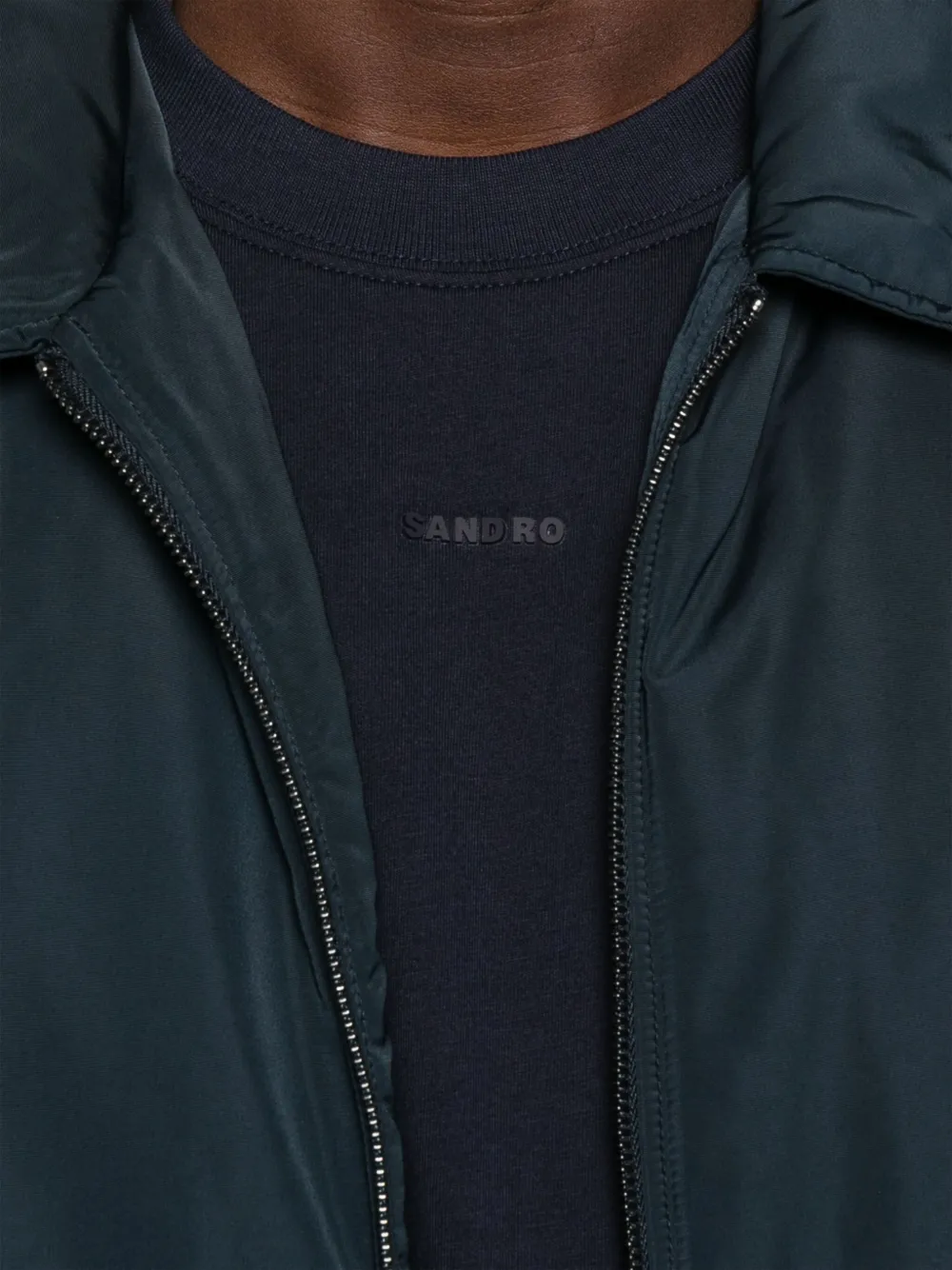 SANDRO Katoenen T-shirt Blauw