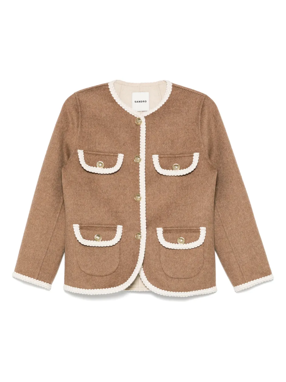 SANDRO button-down jacket | Brown | Image 1