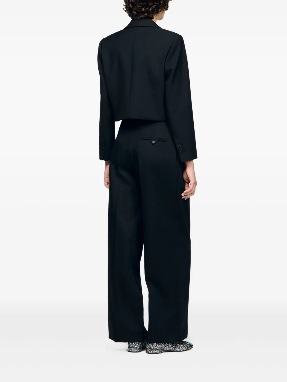 SANDRO Jack met strikdetail Zwart