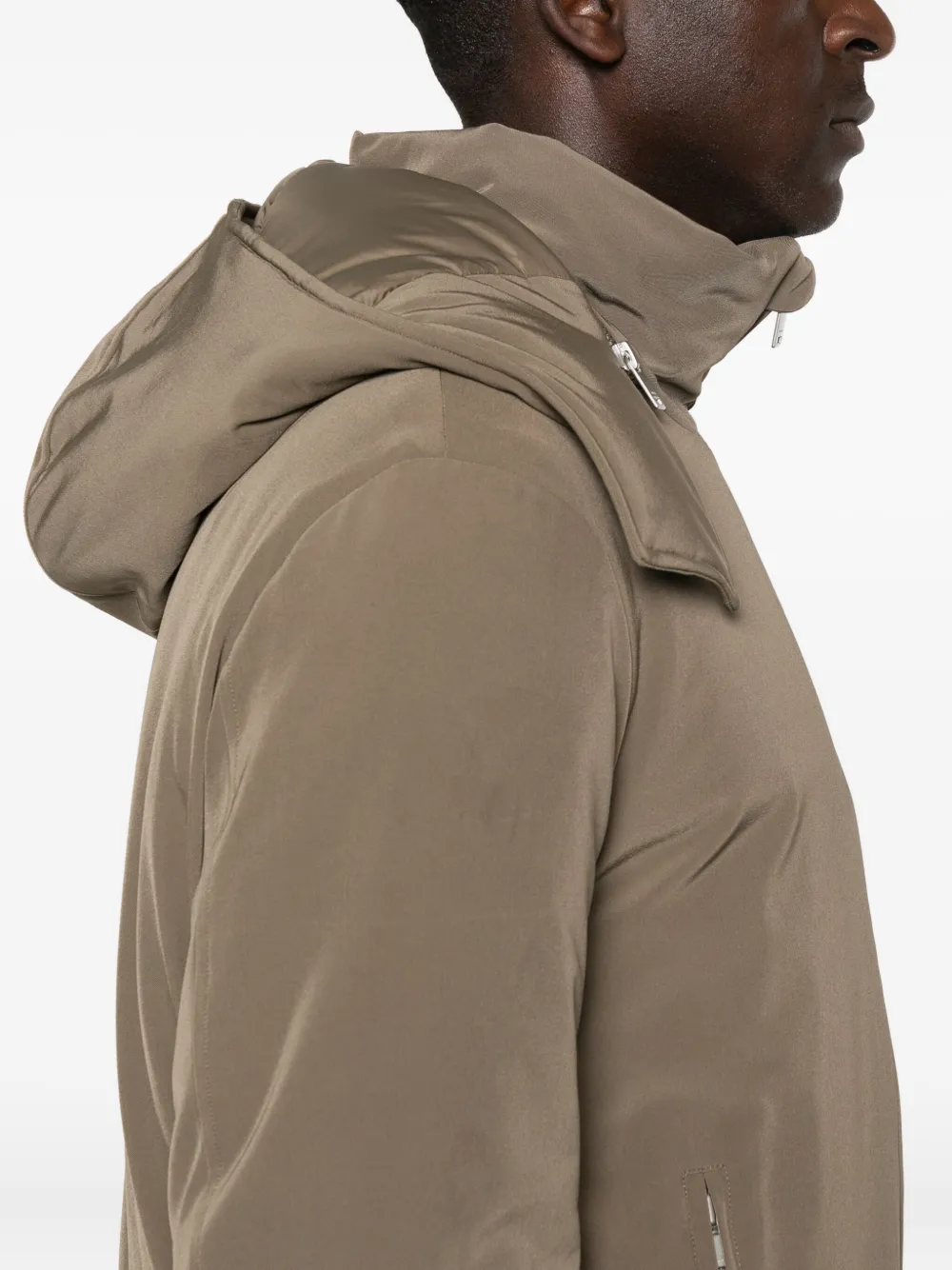 SANDRO Jack met capuchon Bruin