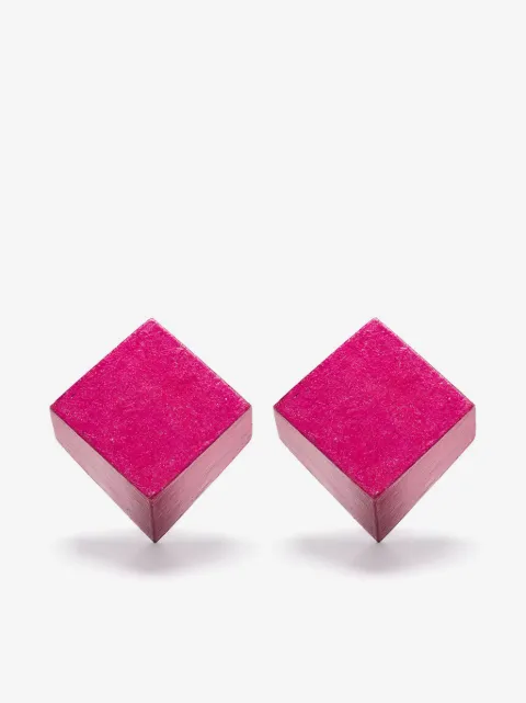 Monies aretes con diseño geométrico