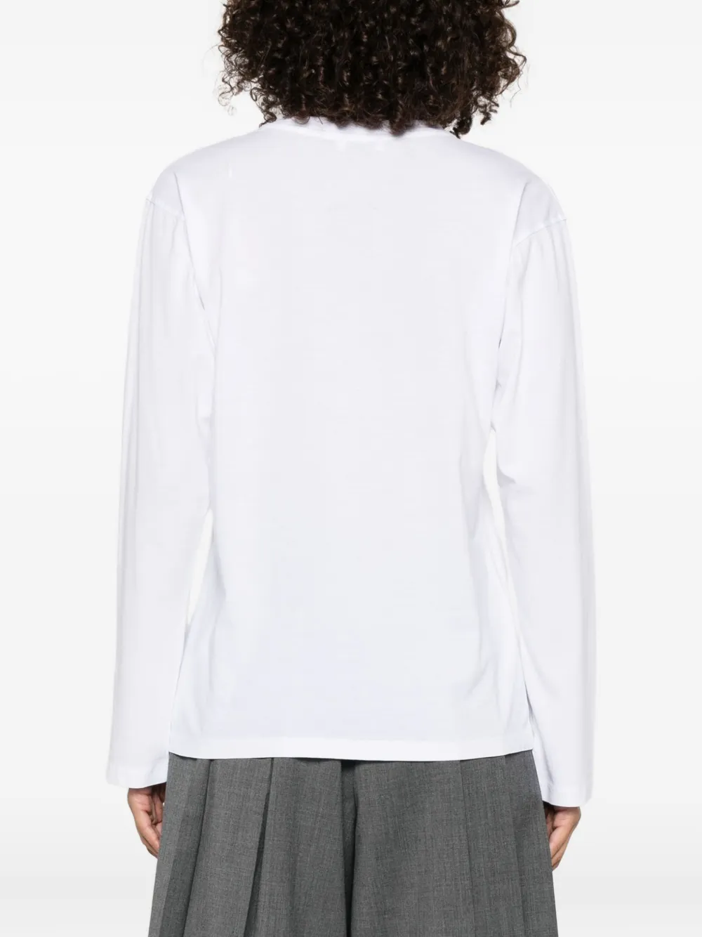 Sandro Klassisches Langarmshirt In White