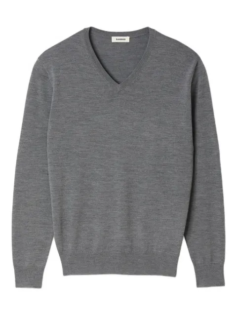 SANDRO V-neck wool sweater