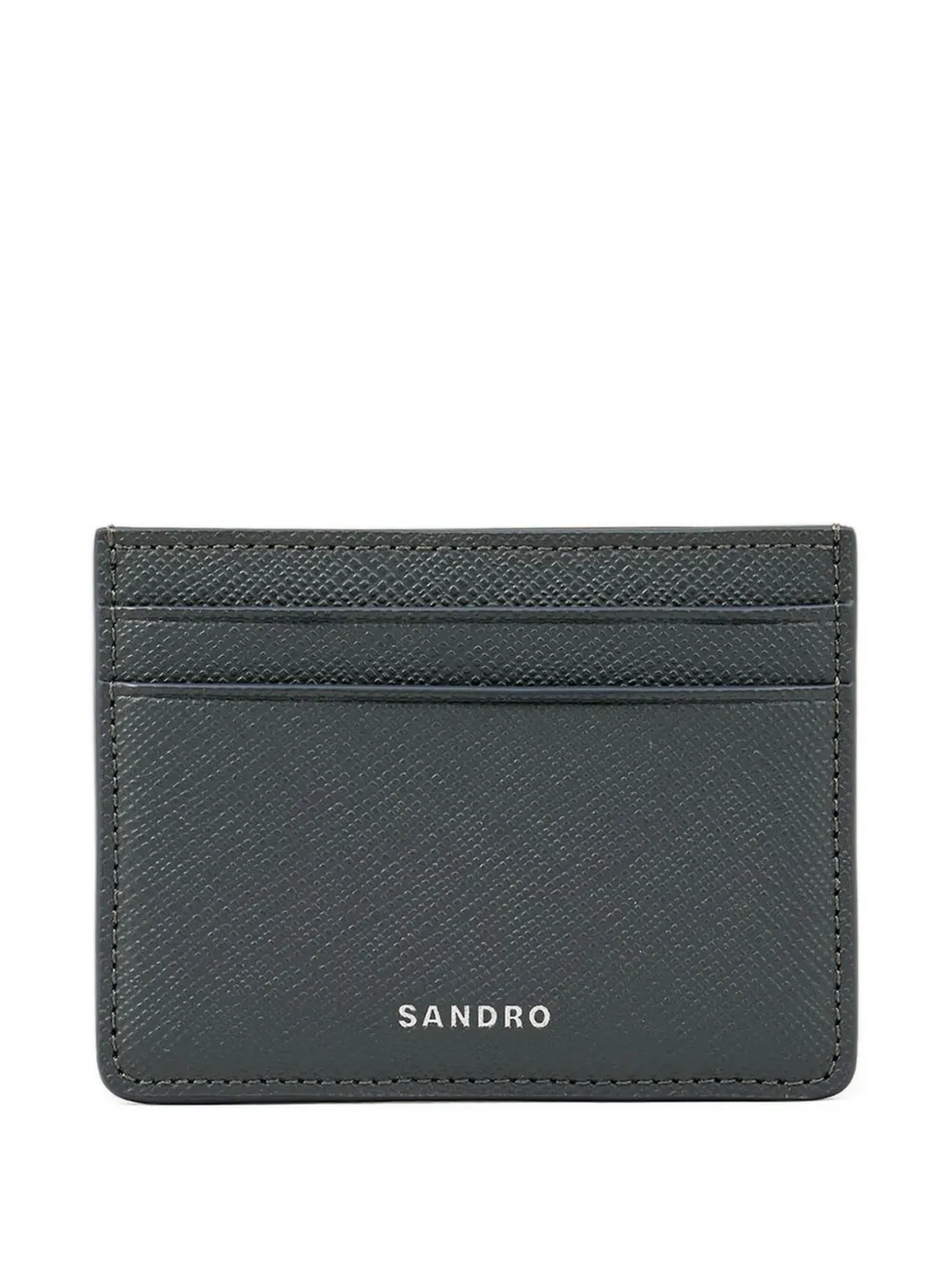 SANDRO logo-stamp cardholder Grijs