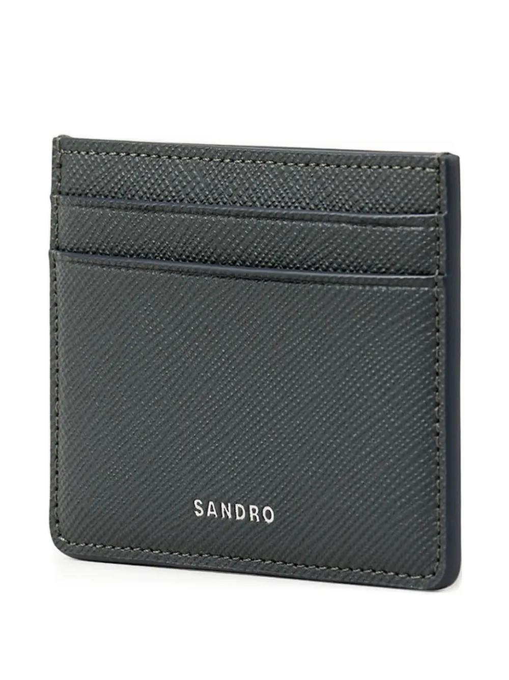 SANDRO logo-stamp cardholder Grijs