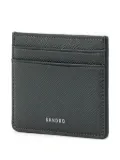 SANDRO logo-stamp cardholder - Grey