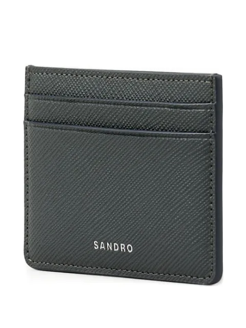SANDRO logo-stamp cardholder