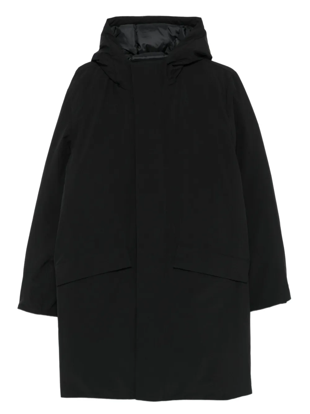 SANDRO abrigo con capucha y paneles | negro | Image 1