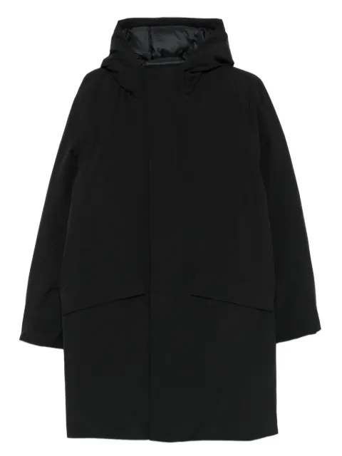 SANDRO hooded panelled coat