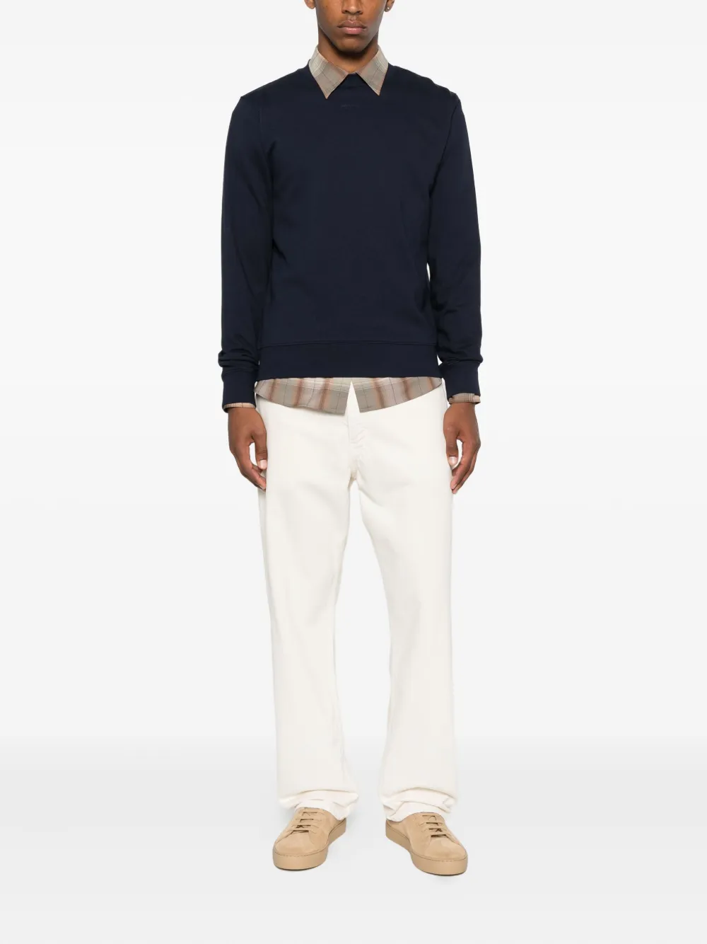 SANDRO Sweater met ronde hals Blauw