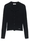 SANDRO cable-knit cardigan - Blue