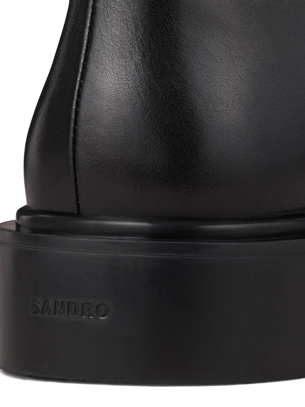 SANDRO Laarzen met plateauzool en rits Zwart