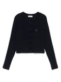 SANDRO crew-neck cardigan - Blue