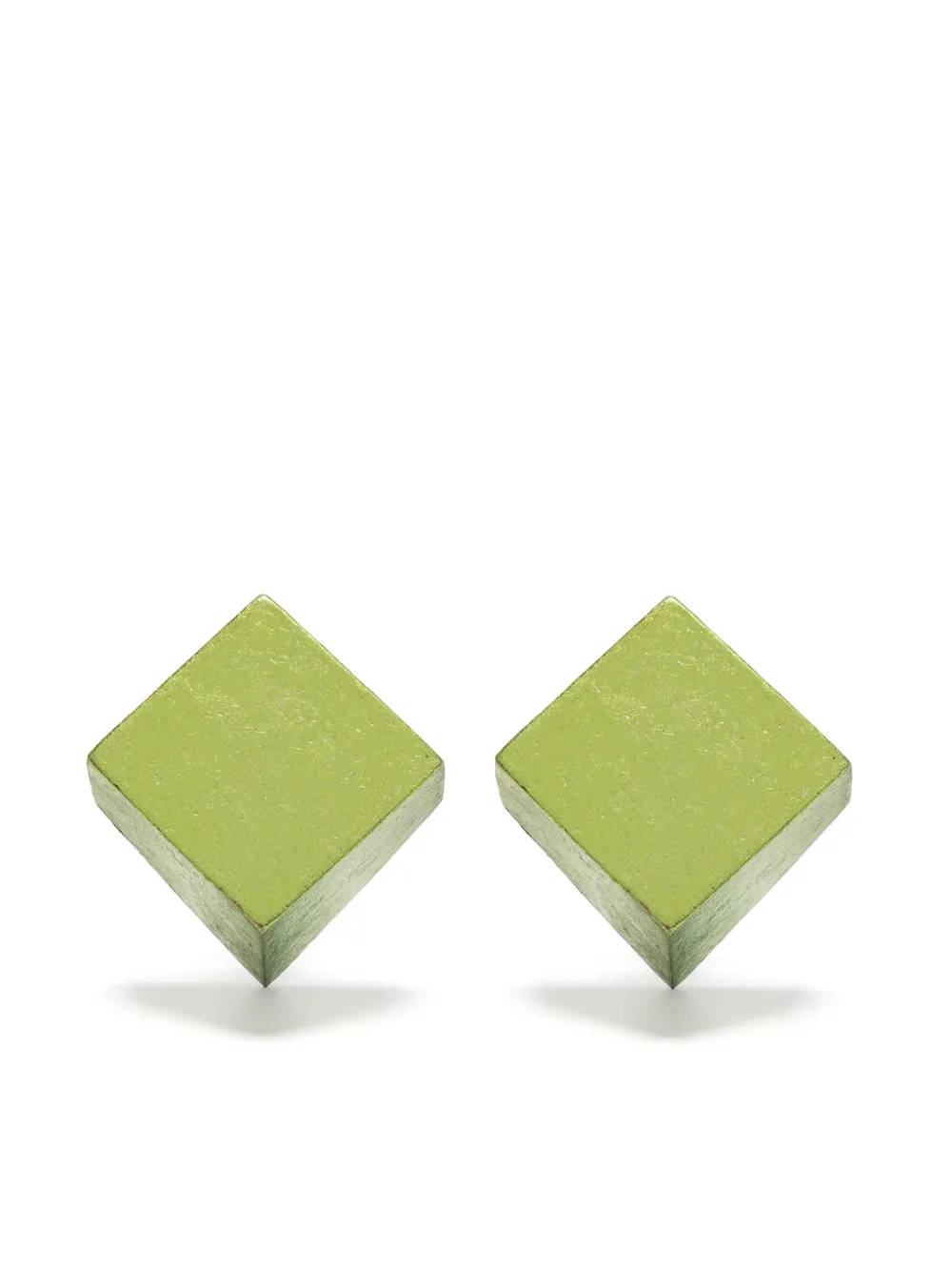 Monies aretes con diseño geométrico | verde | Image 1