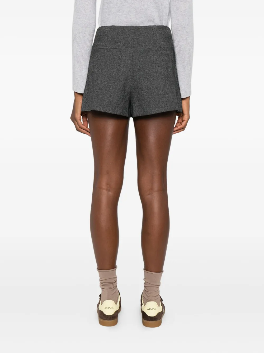 SANDRO Geplooide shorts Grijs