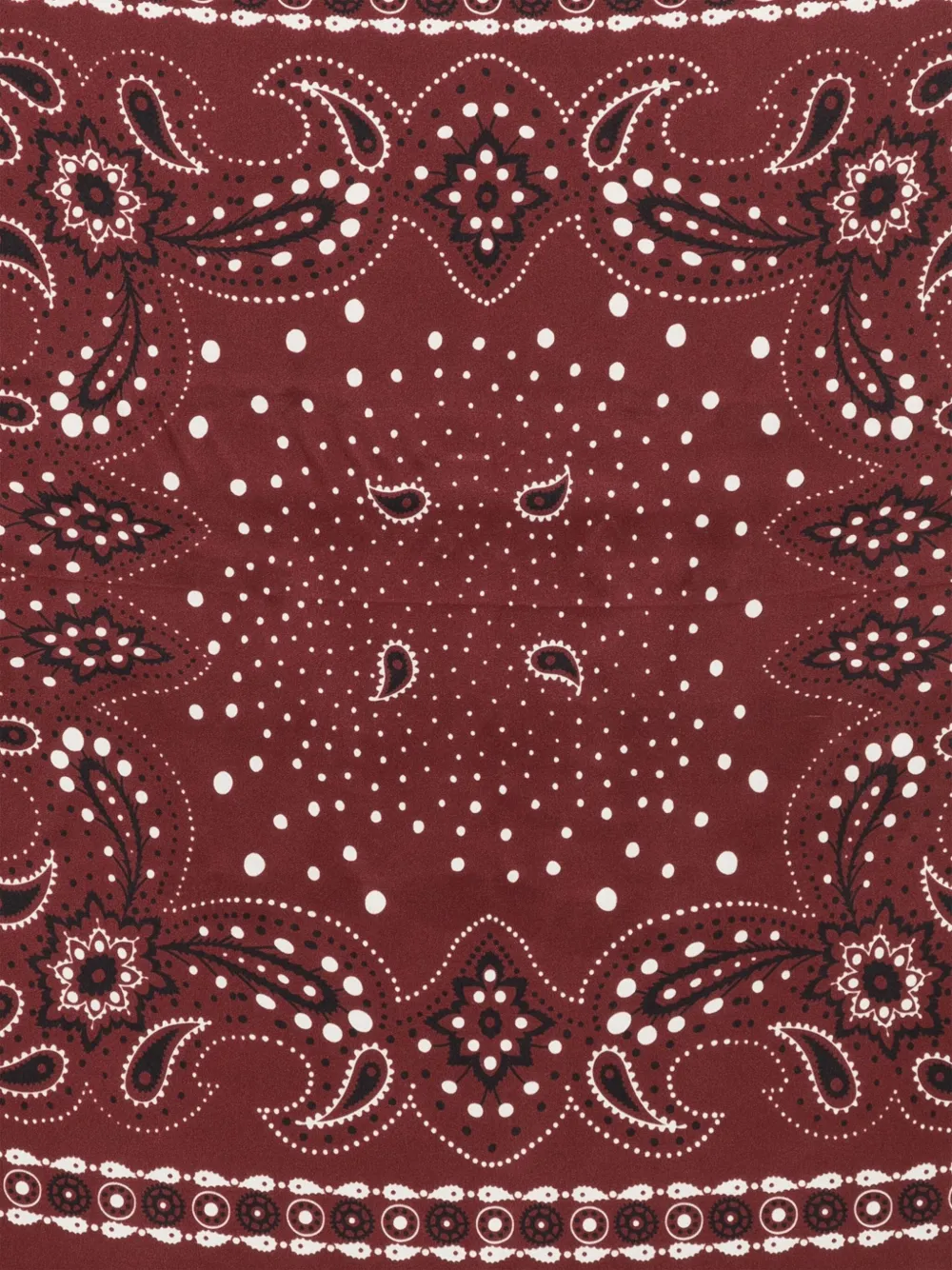 SANDRO Heritage Paisley sjaal - Rood