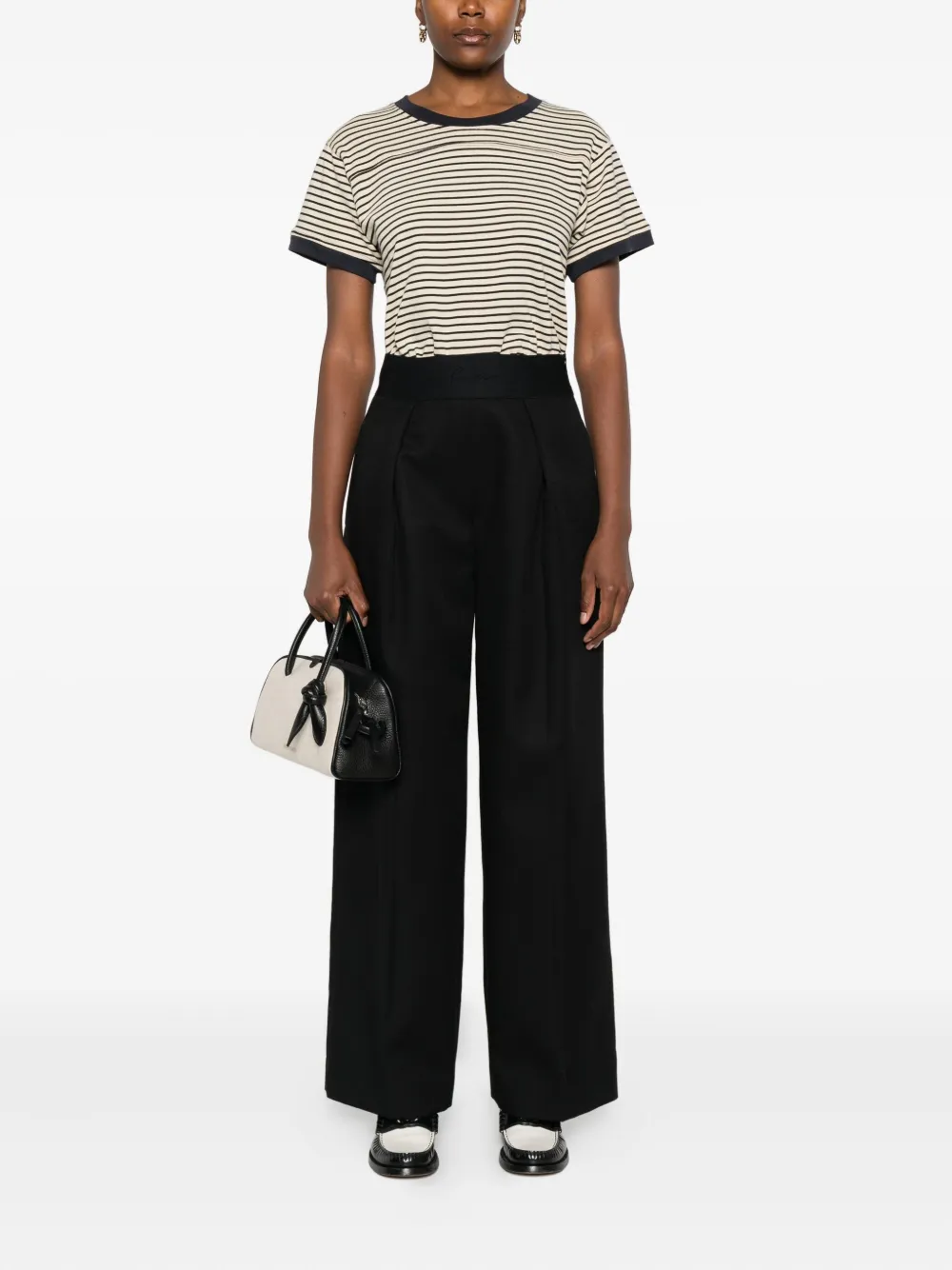 SANDRO pleated-front trousers | High Waisted Pants | Image 2