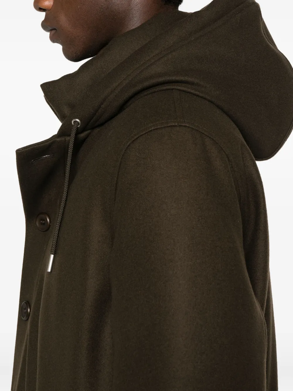 SANDRO Parka met capuchon Bruin