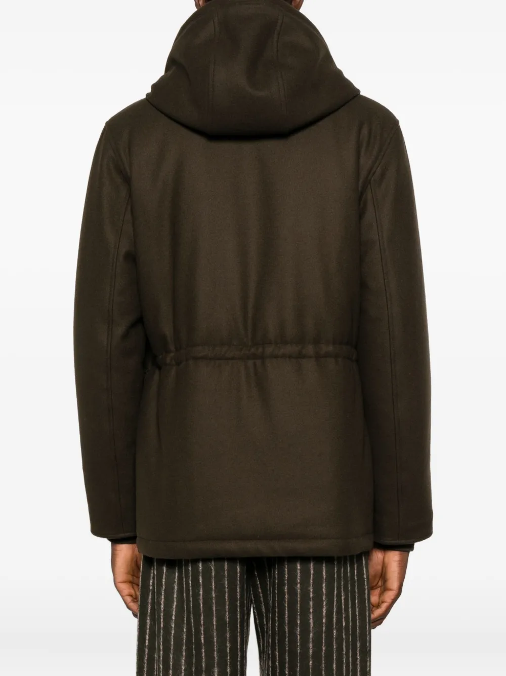 SANDRO Parka met capuchon Bruin