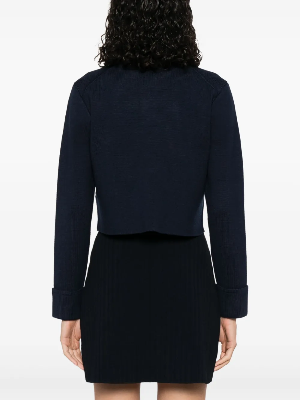 SANDRO Gebreid vest Blauw