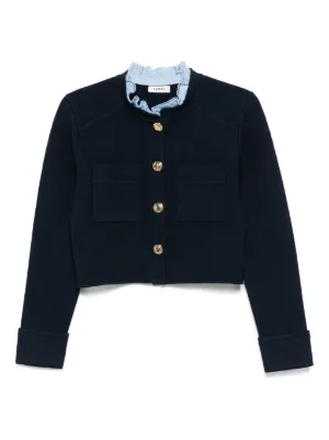sandro カーディガン　新品未使用 大人気】sandro サテン ニット カーディガン