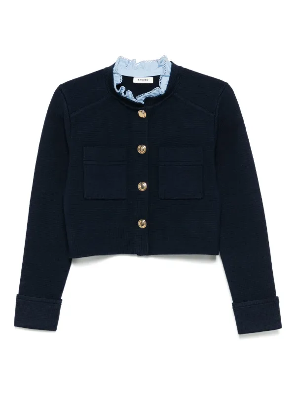 SANDRO ニット カーディガン | ブルー | FARFETCH JP