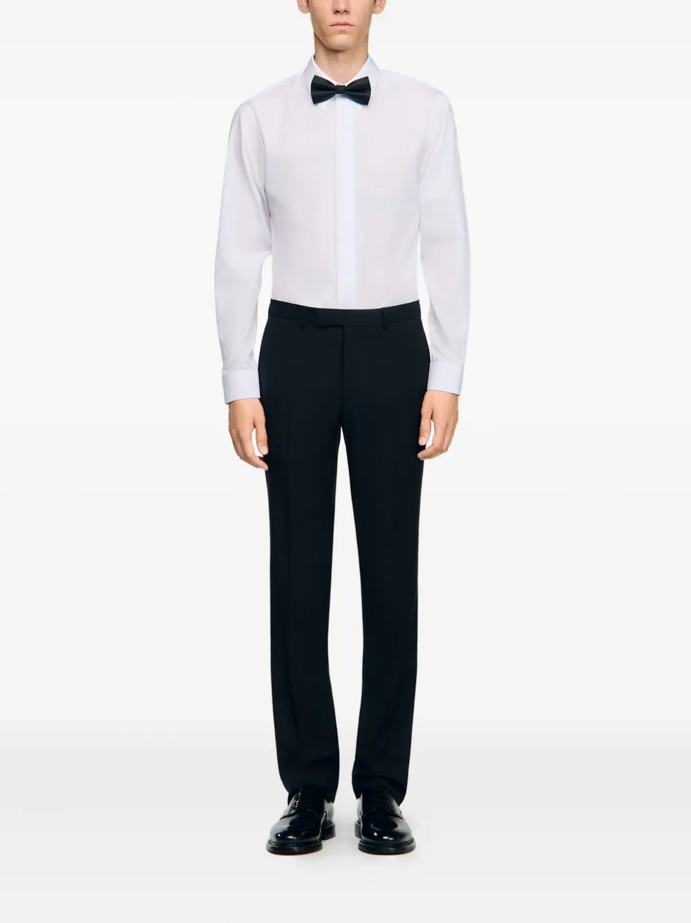 SANDRO Broek met geplooide voorkant - Zwart