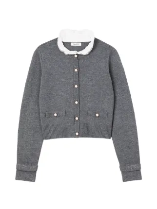 SANDRO ニット カーディガン | グレー | FARFETCH JP