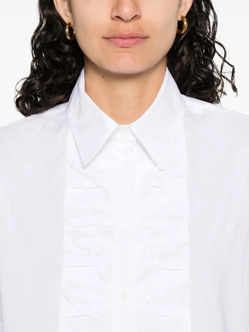 SANDRO Katoenen blouse Wit