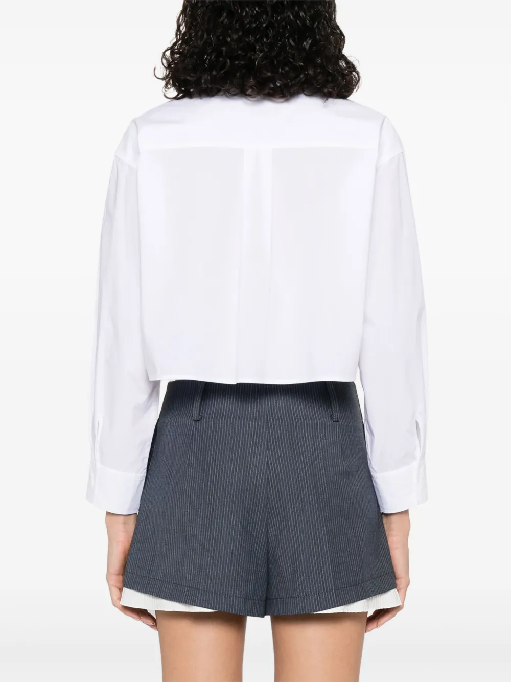 SANDRO Katoenen blouse Wit