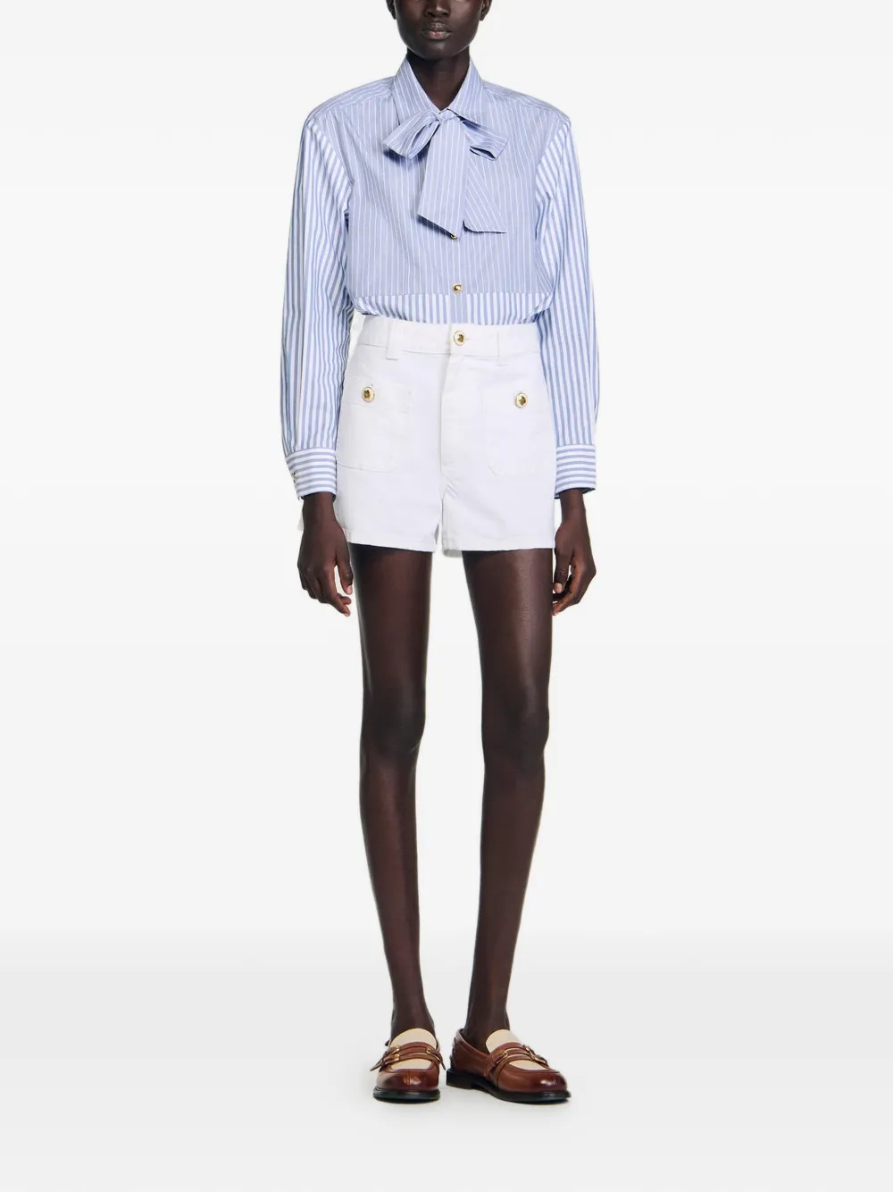  Sandro Camicia A Righe - Blu 