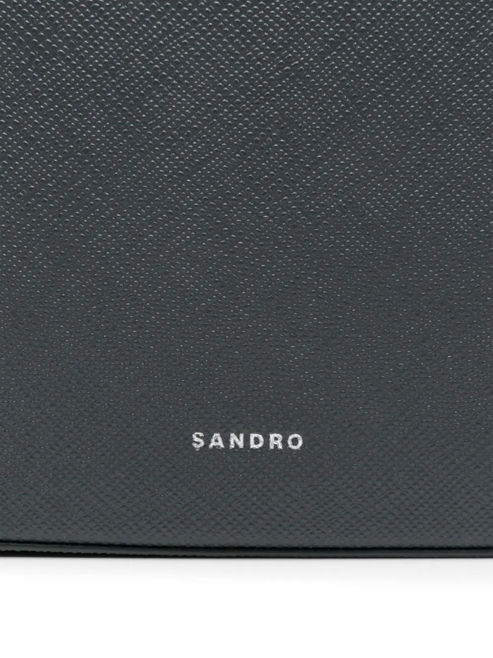 SANDRO Kleine gereconstitueerde messengertas Grijs