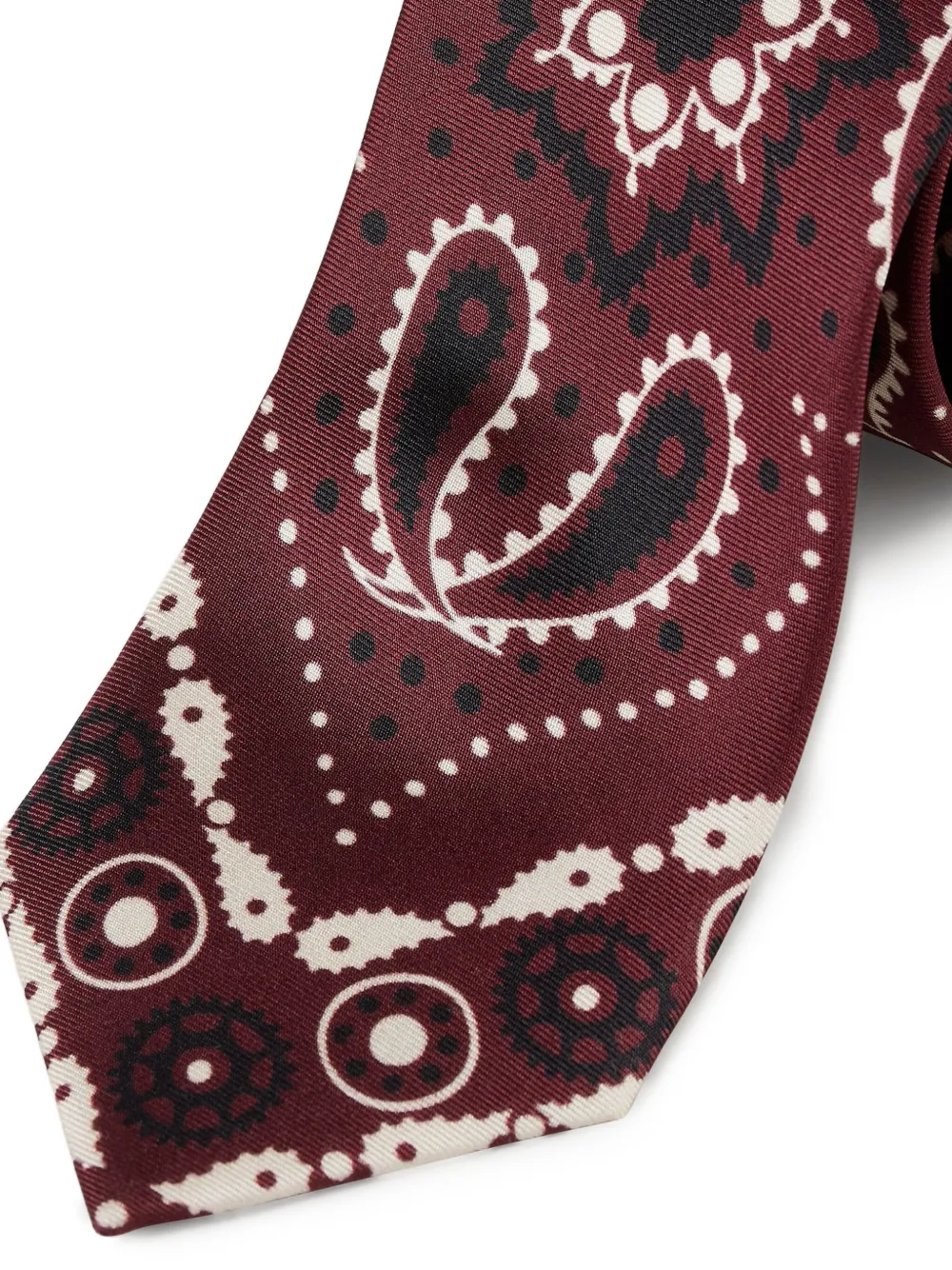 SANDRO Stropdas met paisley-print - Rood