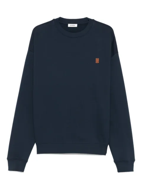 SANDRO logo-appliqué sweatshirt