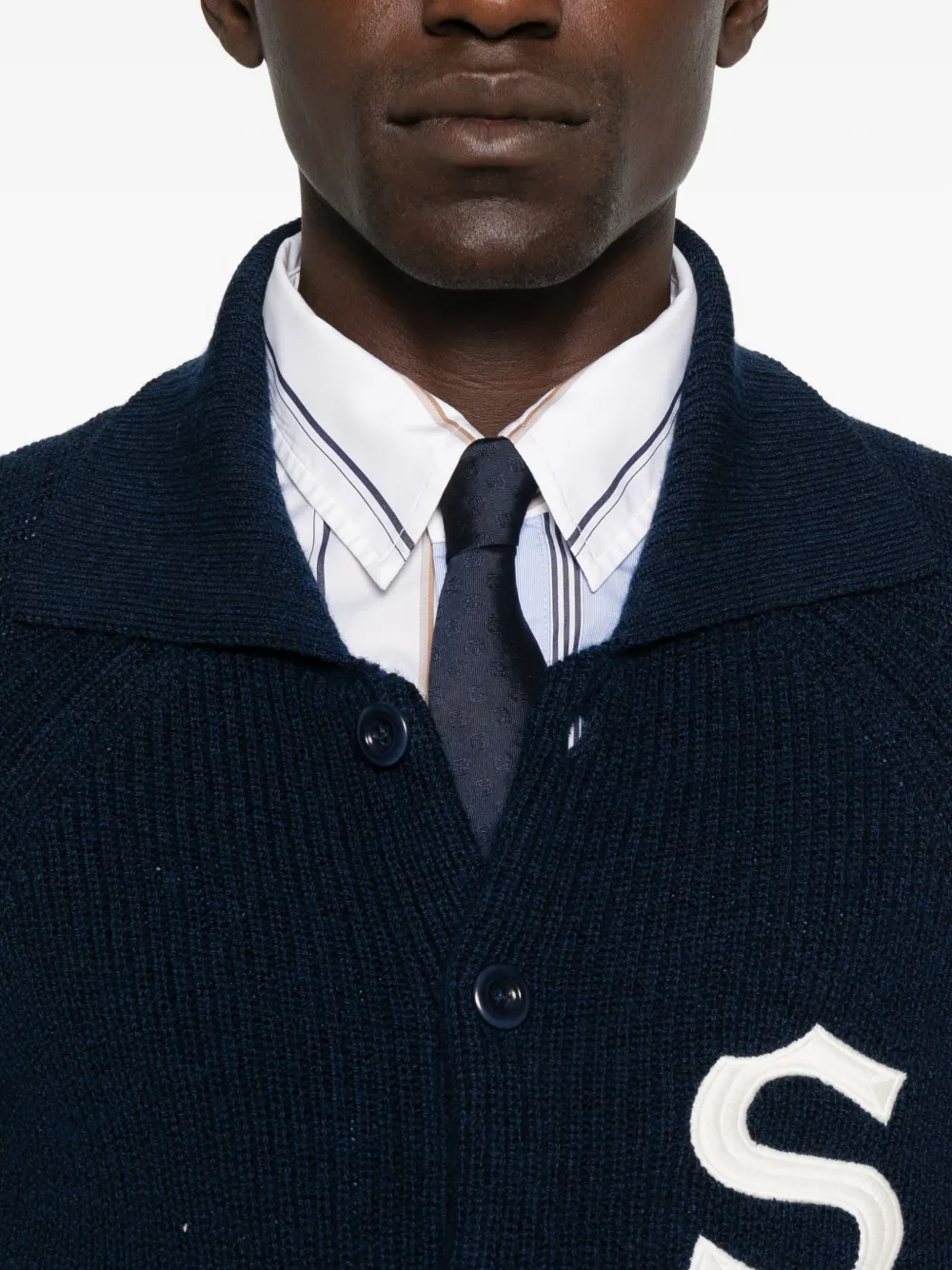 SANDRO Wollen vest Blauw