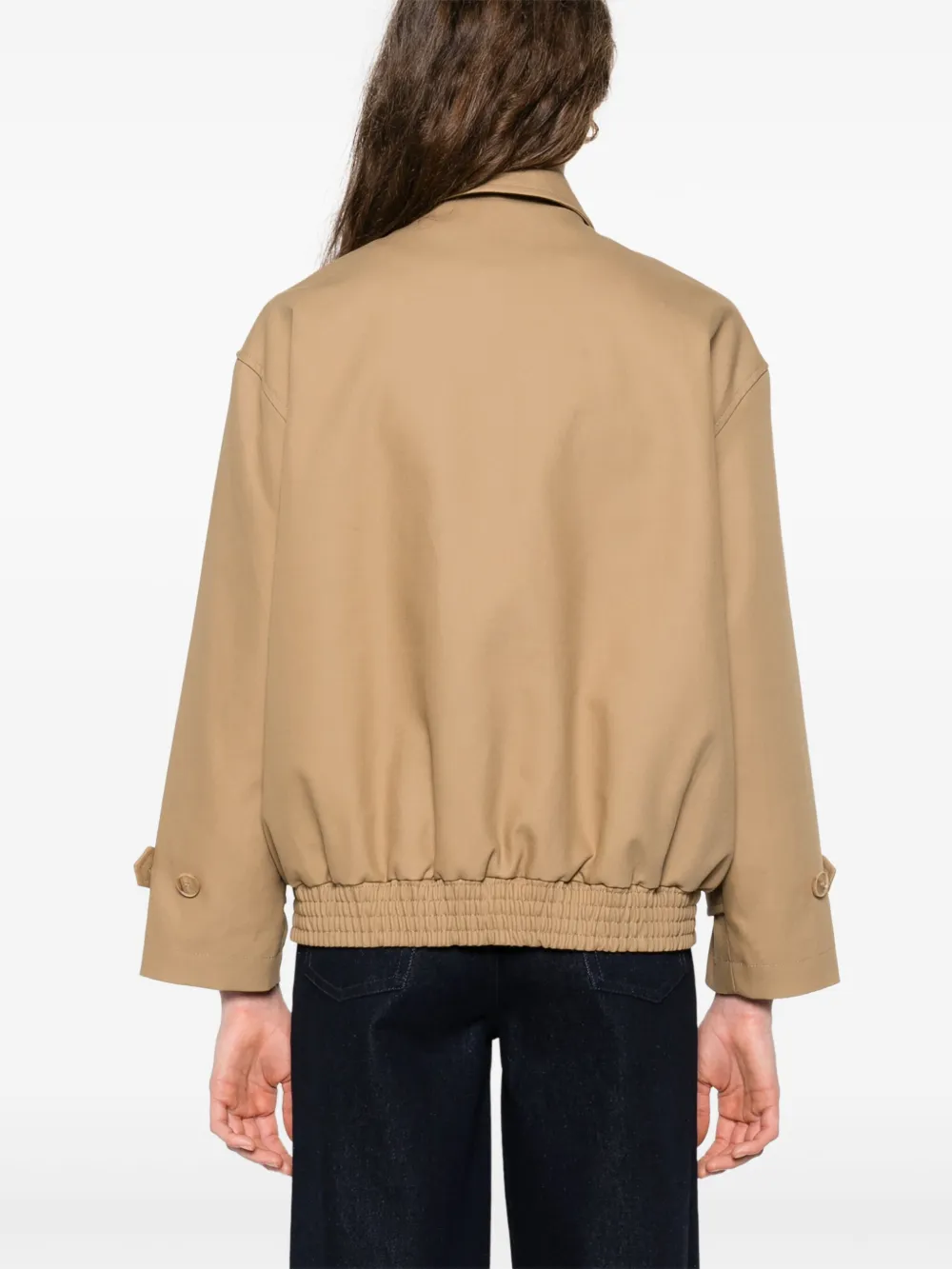 SANDRO Korte trenchcoat Beige