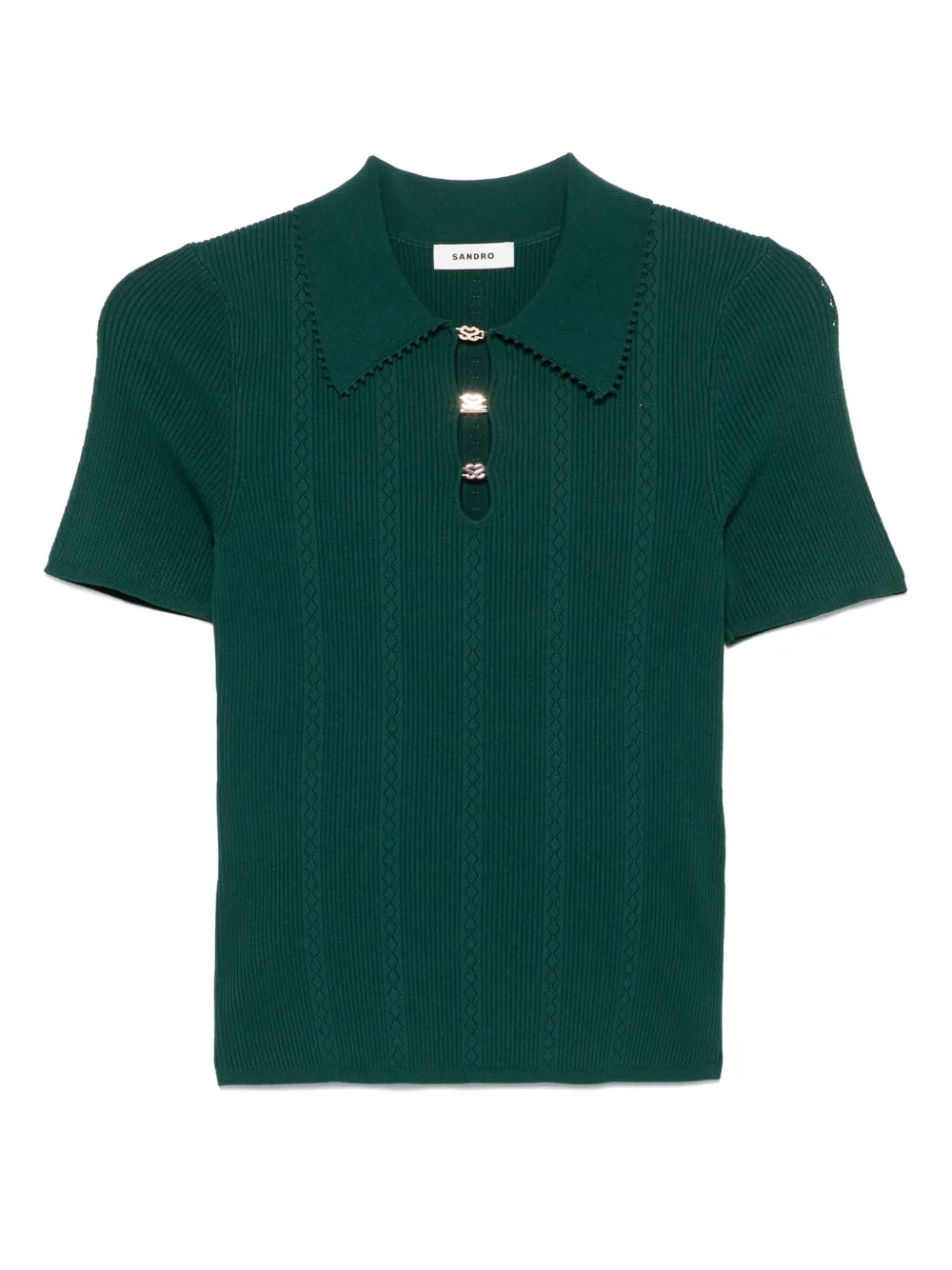 SANDRO Jersey polotop Groen