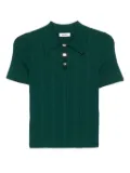 SANDRO jersey polo top - Green